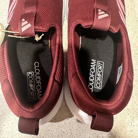 Adidas Cloud foam Maroon Slip-On Sneakers - Picture 3 of 6